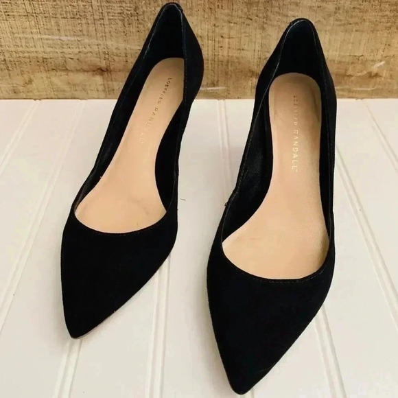 LOEFFLER RANDALL SUEDE JOLIE PUMP BLACK KID - Picture 4 of 8